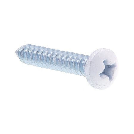 Prime-Line Sheet Metal Screw, Self-Tap Pan Head Phil Dr No. 8 X 1in Zinc Pl Steel Black Head 25PK 9154775